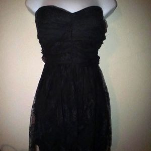 Black lace dress
